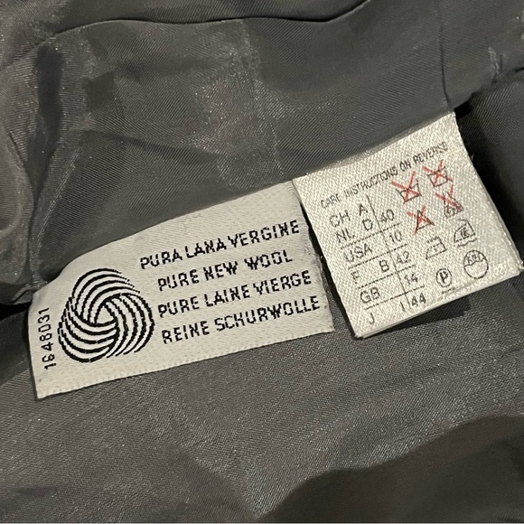 MARELLA Maxmara Heritage Check Plaid Pure New Wool Single Breasted Jacket Blazer - Picture 4 of 6